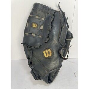 Wilson Elite Series BB/SB Glove RH Throw Black/Gray 13" Leather Custom Fit